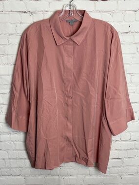 COS 3/4 Sleeve Button Down Collared Shirt